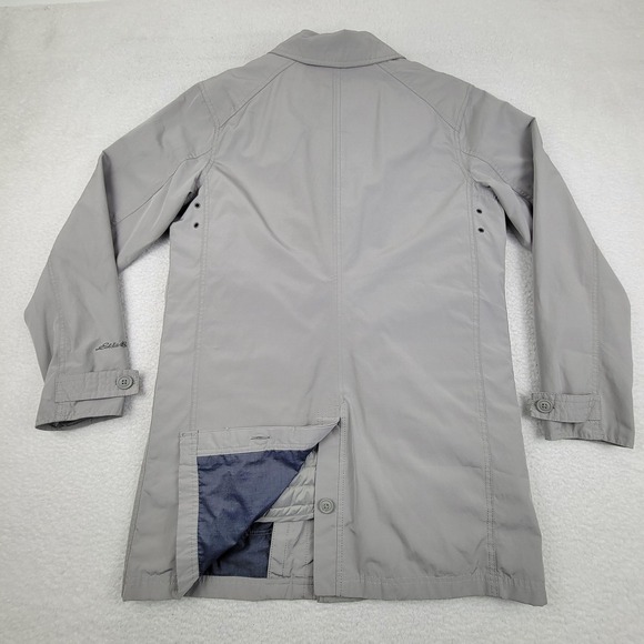 Eddie Bauer Jacket Mens Medium Gray Down Insulated Water Resistant Coat Outdoors - Picture 10 of 12